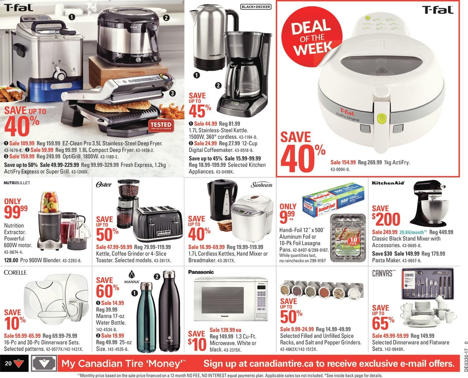 Uncategorized Canadian Tire Kitchen Appliances canadian tire weekly flyer live for summer jul 20 26 redflagdeals com