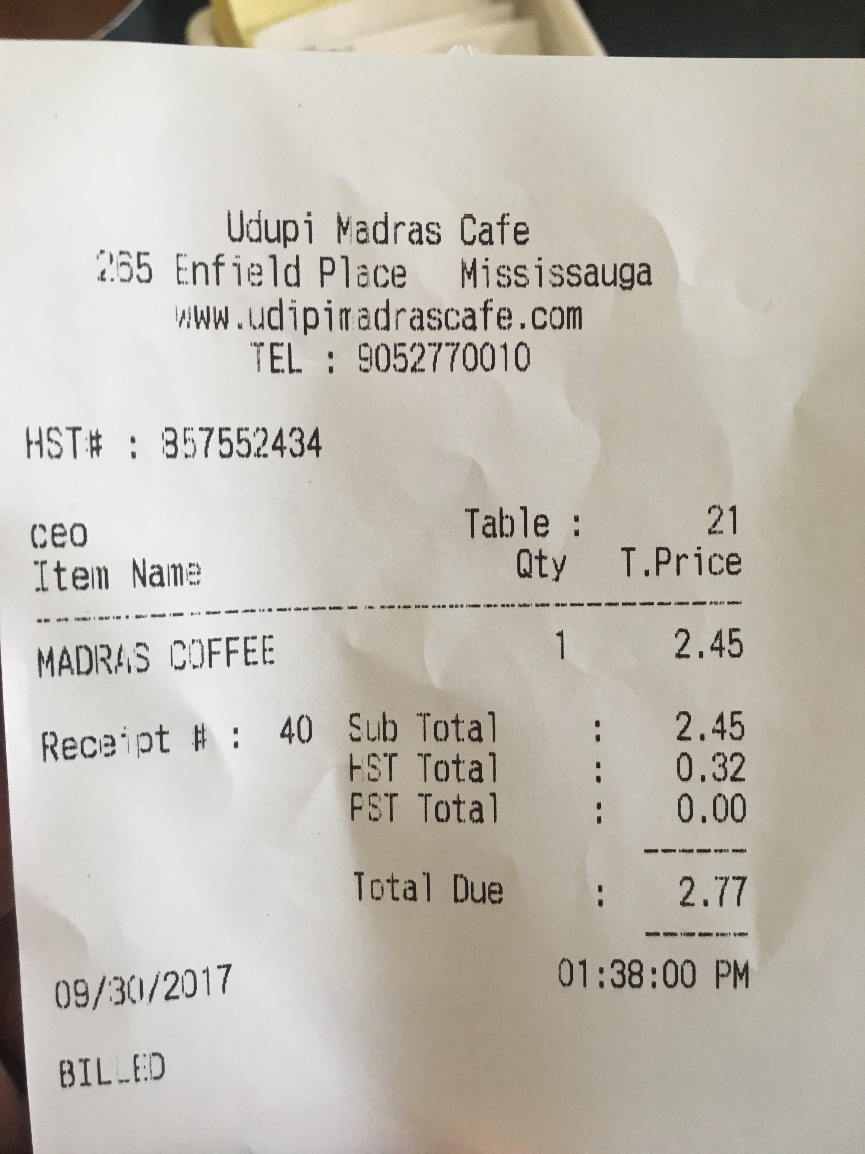 I was charged full HST for prepared food under 4 today. RedFlagDeals