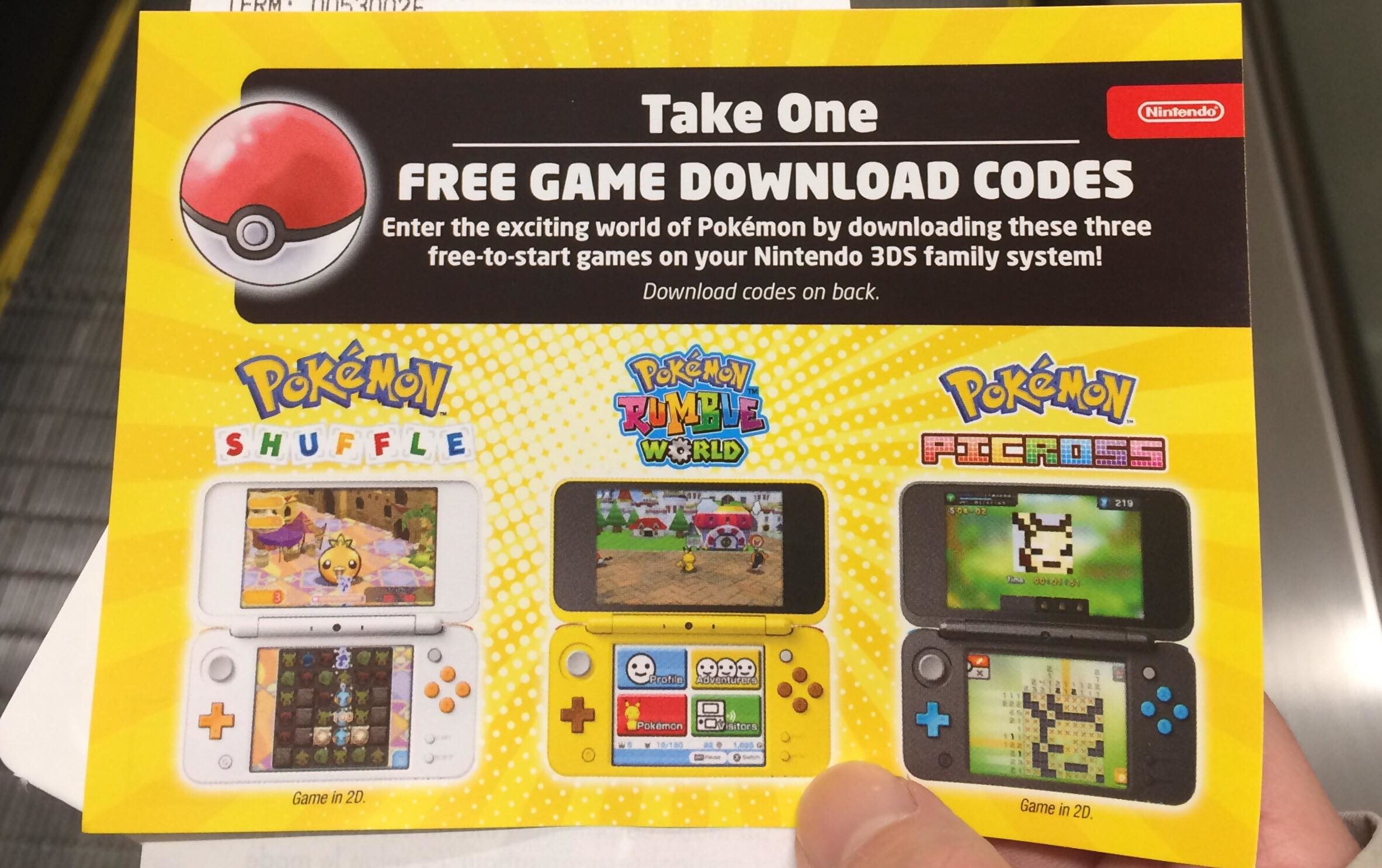 Free Pokemon Games Nintendo 3DS RedFlagDeals.com Forums