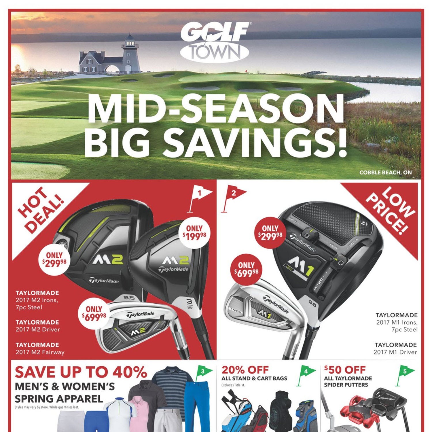 Golf Town Weekly Flyer - Mid-Season Big Savings! - Aug 2 – 15 ...