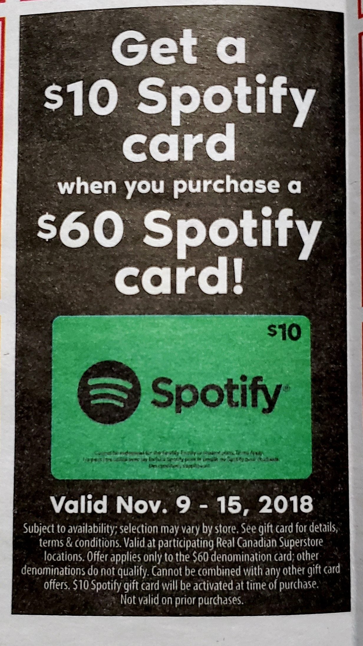 Spotify $10 eGift Card 