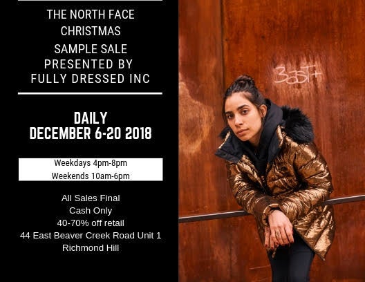 The north sales face christmas sale