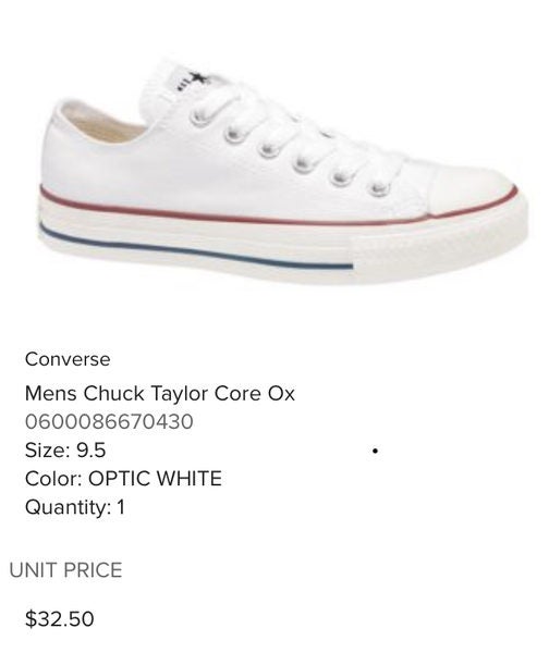 Costco] Converse Chuck Taylor White Low Tops - $45  Forums