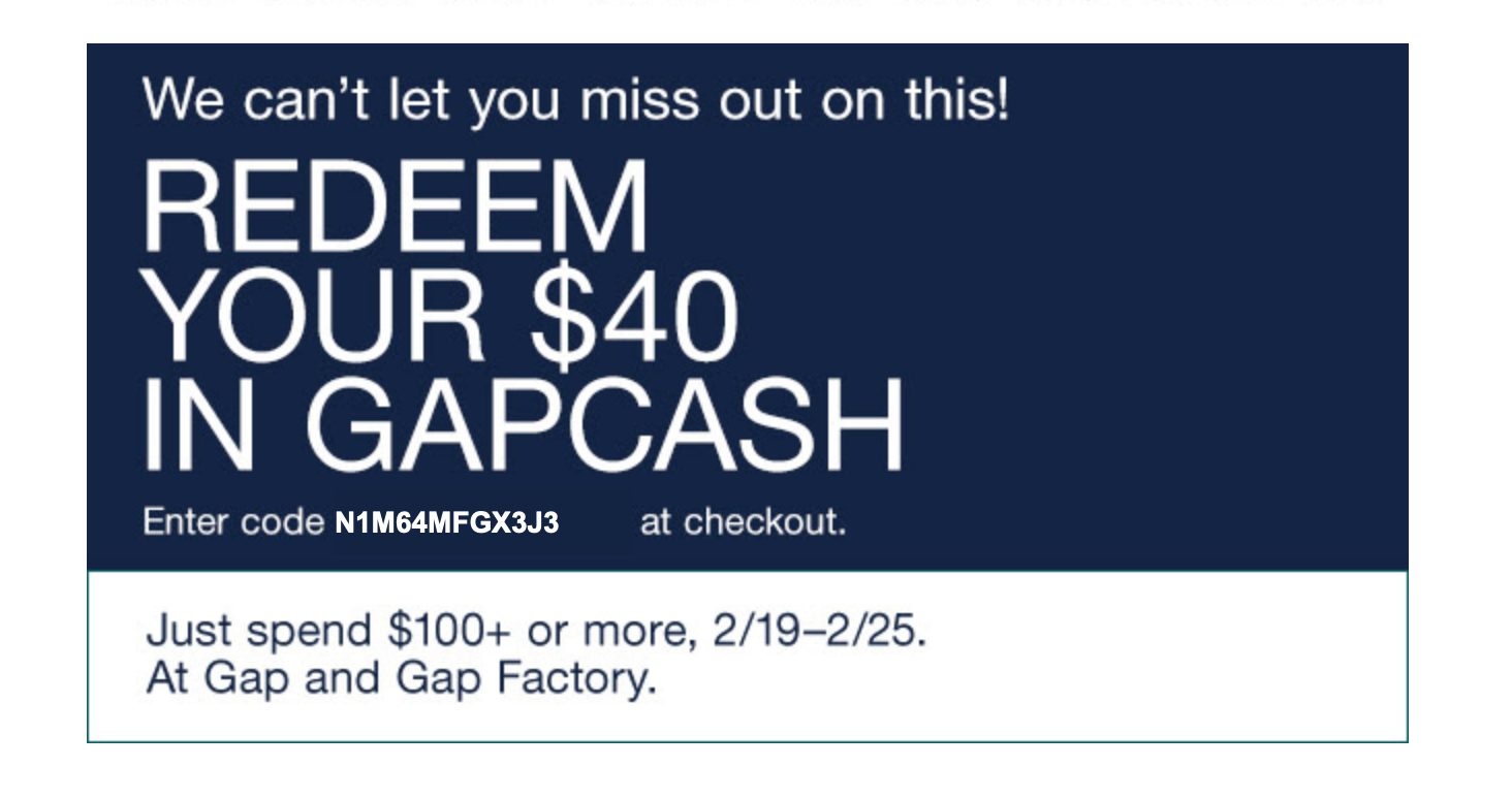 Gap] GAP CASH deal - RedFlagDeals.com Forums