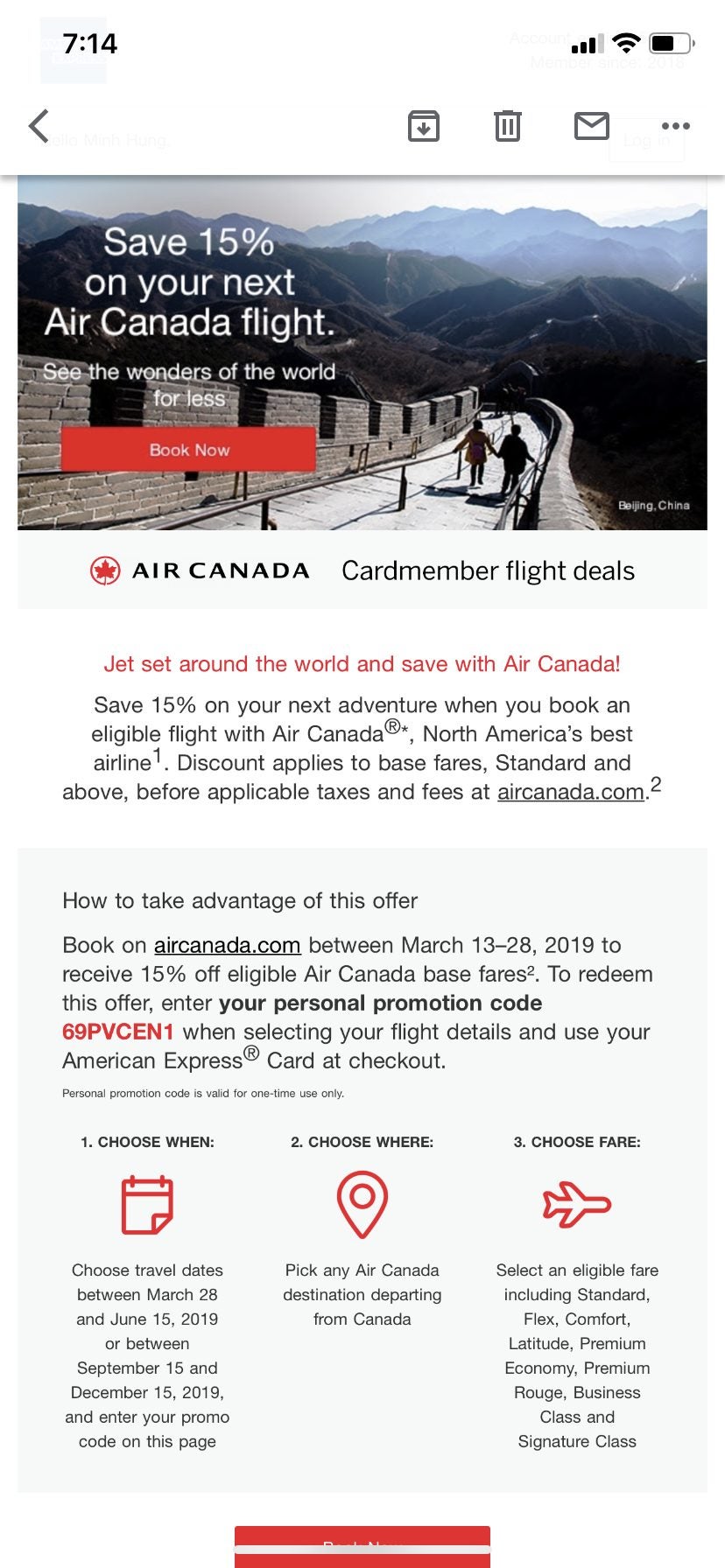 Air Canada Coupon Code Page 18 Forums