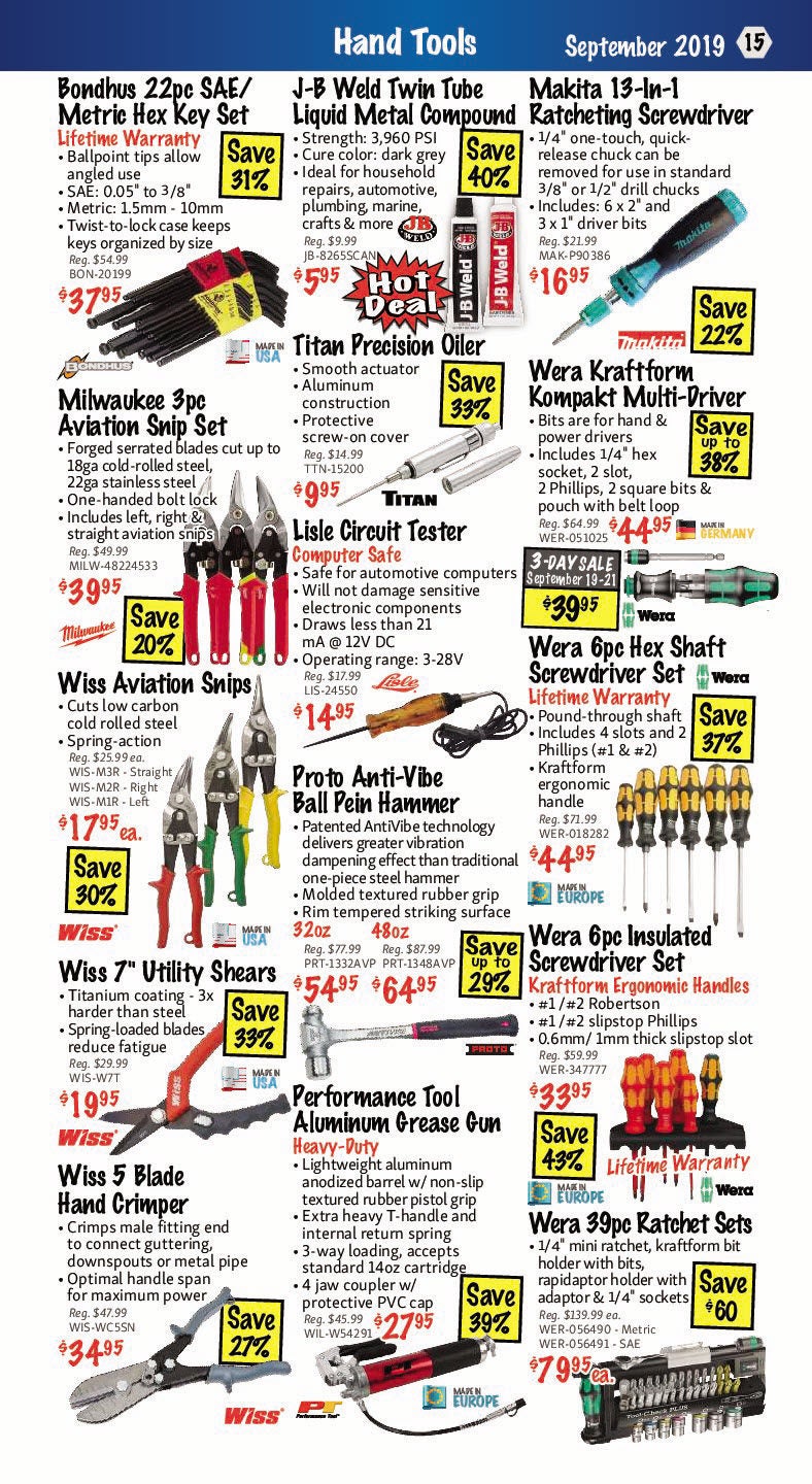 KMS Tools Weekly Flyer - Air Tool & Compressor Sale - Sep 1 – 30 