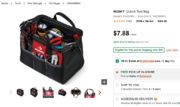 Home Depot HUSKY 12-inch Tool Bag - $7.88