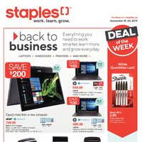 Staples - Weekly - Back To Business Flyer