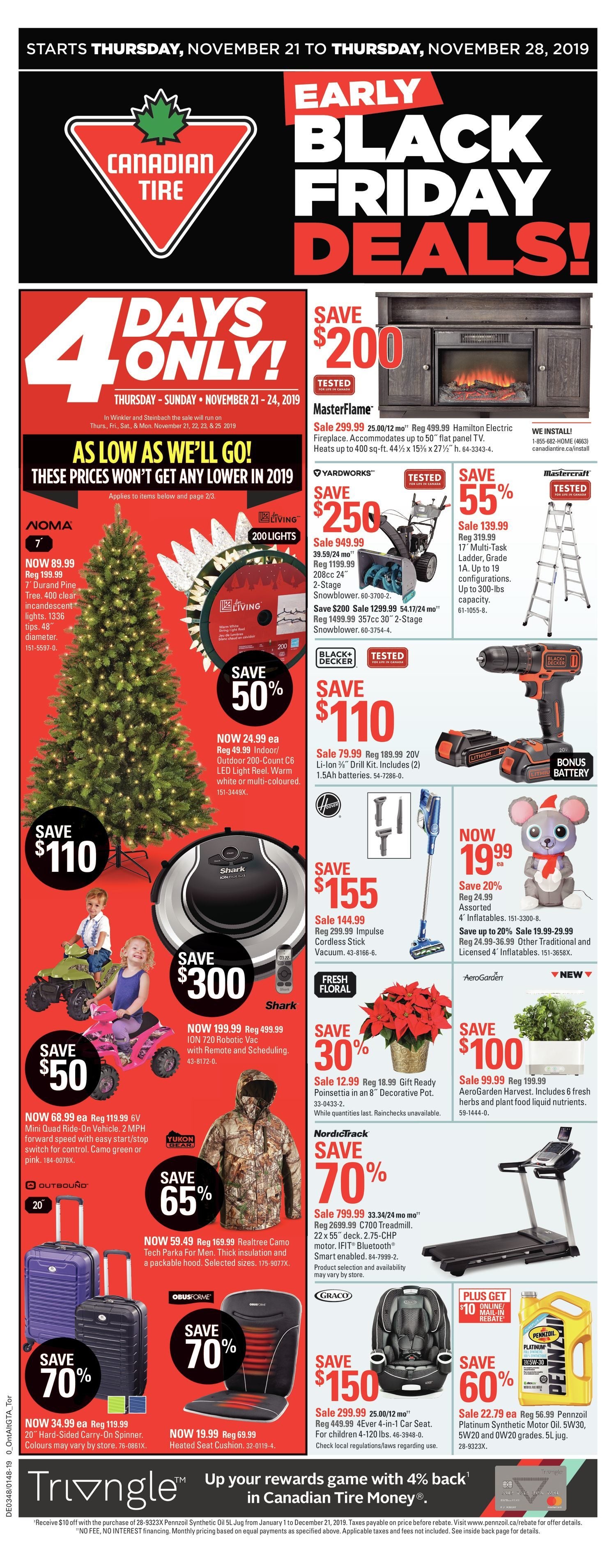 Canadian Tire Weekly Flyer 8 Days Of Savings Early Black