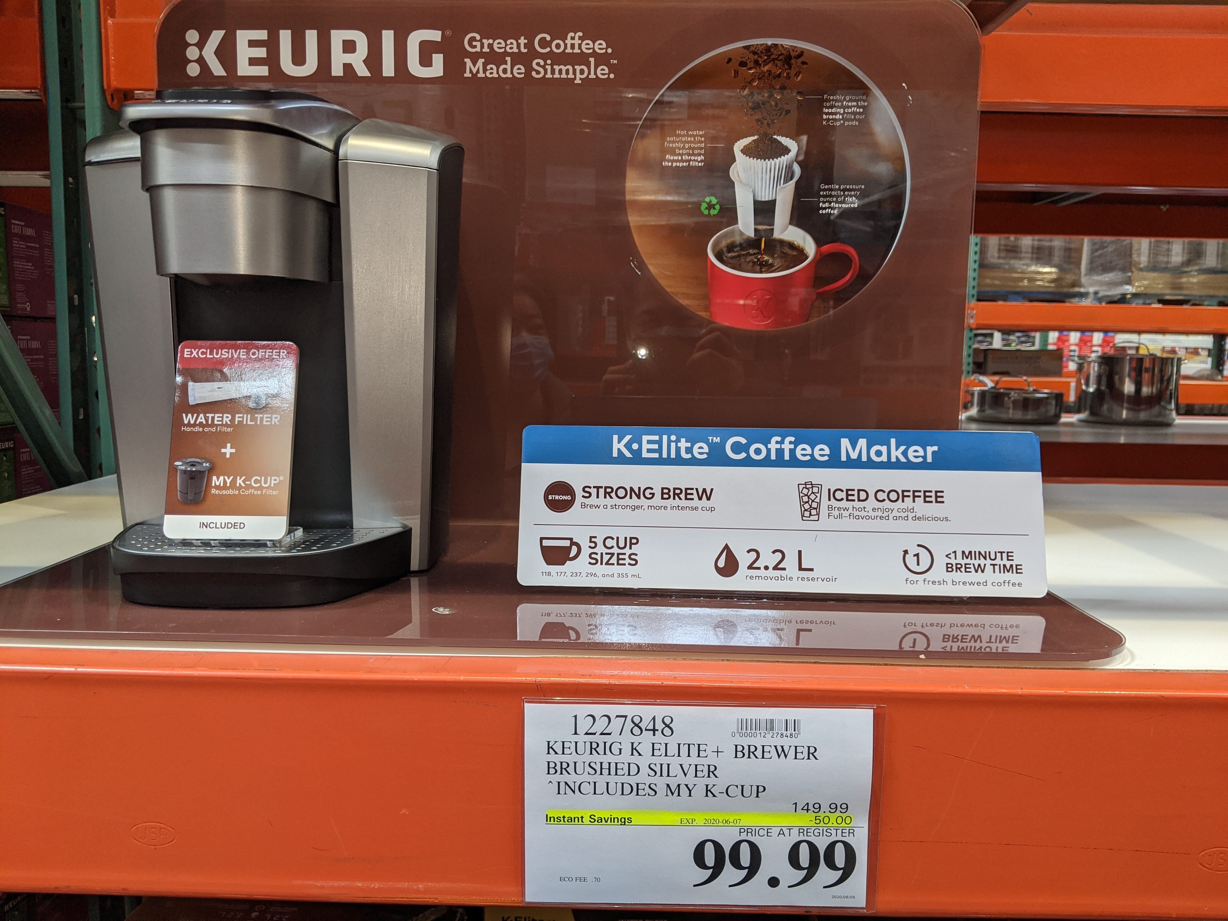 Walmart] Keurig K-Elite Hot/Cold Coffee Maker $110 - RedFlagDeals