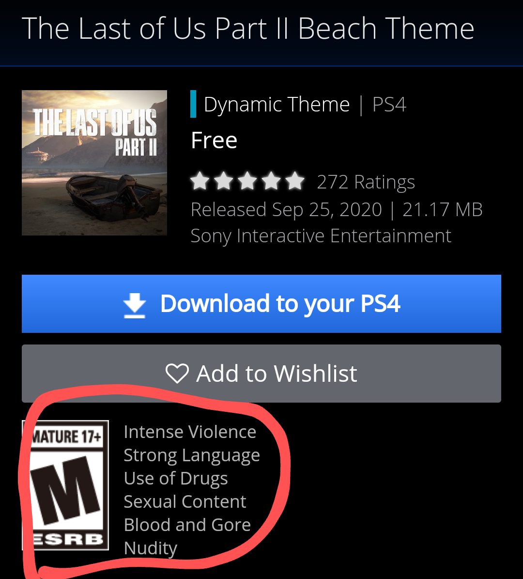 This free PS4 beach theme for The Last of Us Part II is