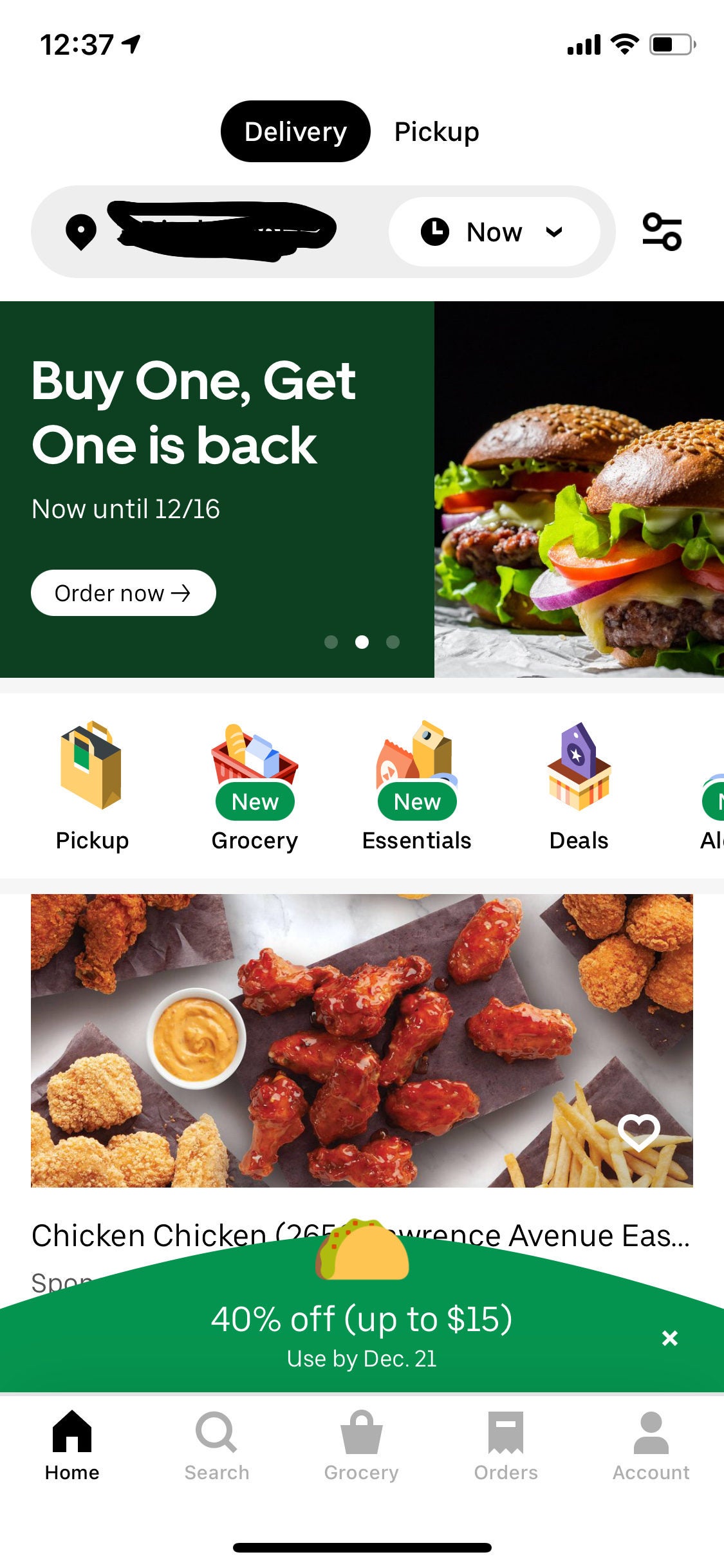 Uber Eats] 40% Off UberEats (YMMV) - RedFlagDeals.com Forums