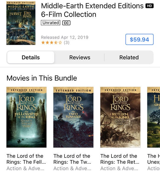 Buy The Lord of The Rings: Motion Picture Trilogy (Extended Edition) -  Microsoft Store