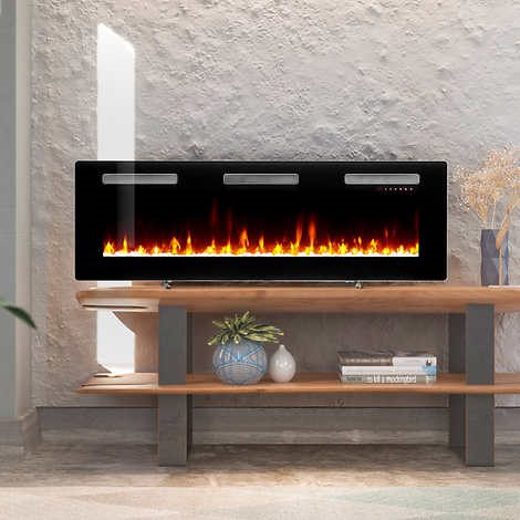 Costco Electric Fireplace Dimplex 60, Wall Electric Fireplace Costco