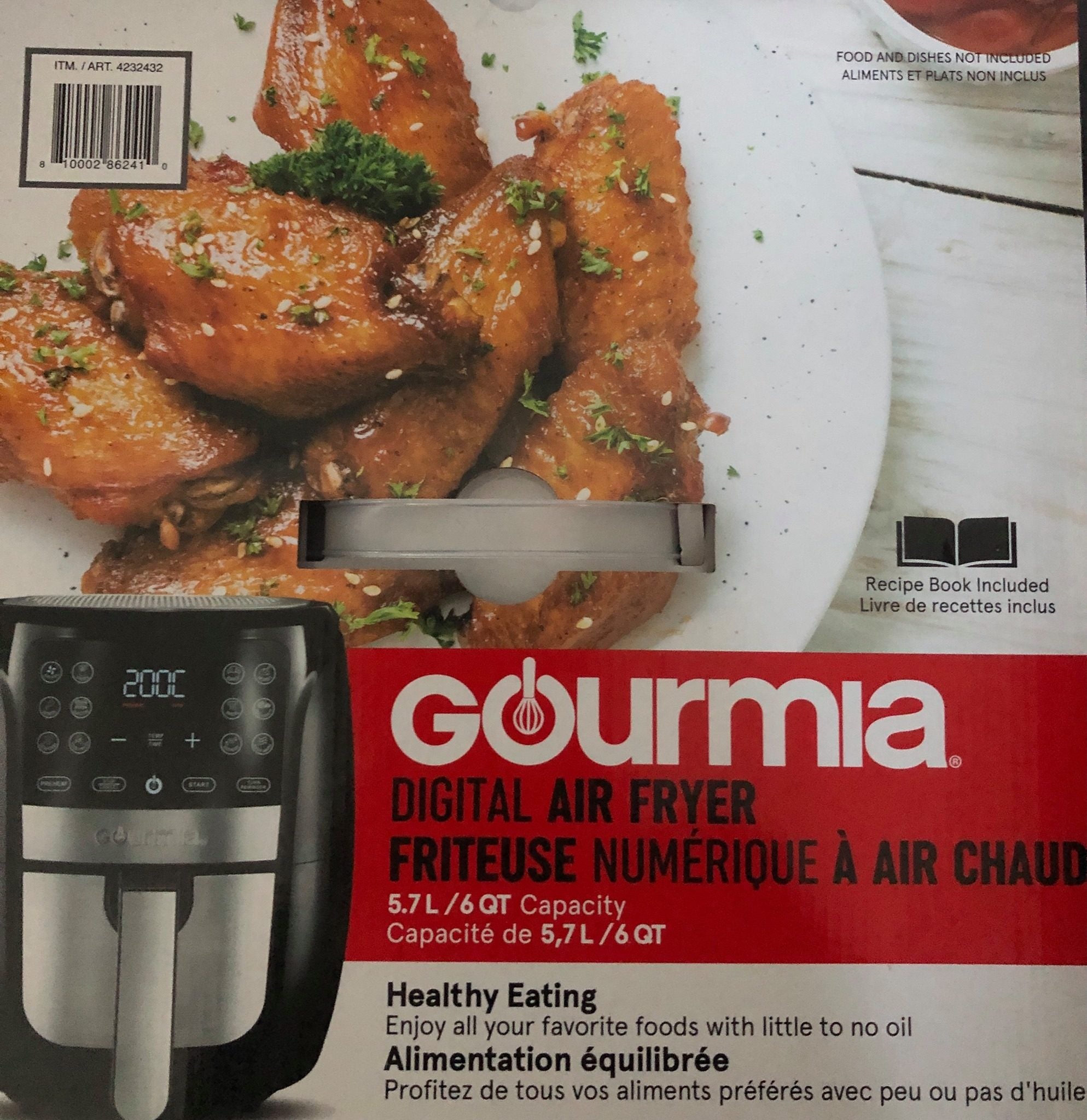 Review of Gourmia 6 Qt Air Fryer Costco Item 4232432 GAF698 (Food