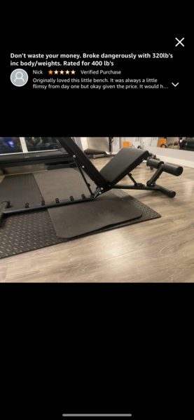 [Amazon.ca] Magic Fit 7 Levels Foldable Weight Bench - $97.99 (After ...