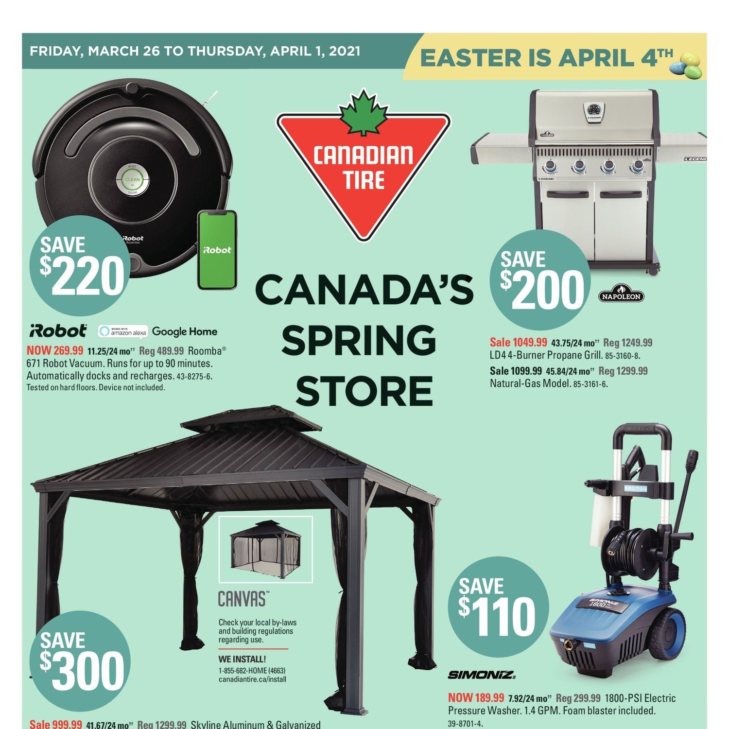 Canadian Tire Weekly Flyer Weekly Canada S Spring Store Mar 26 Apr 1 Redflagdeals Com