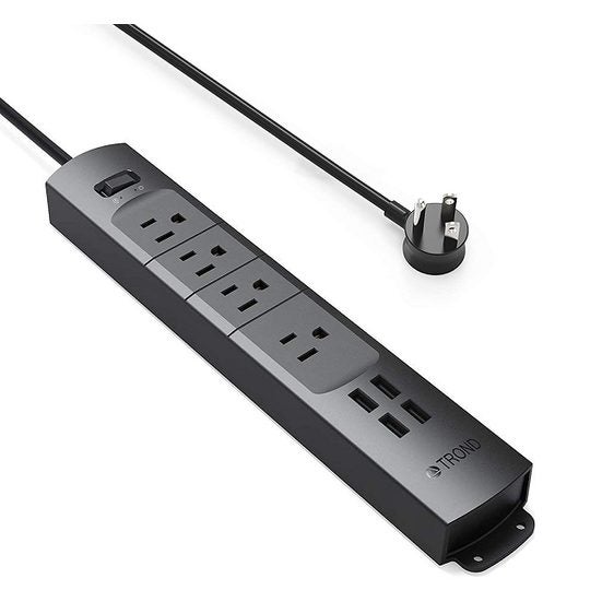 3. Best USB Access: TROND Prime II Power Bar with 4 AC Ports + 4 USB Ports