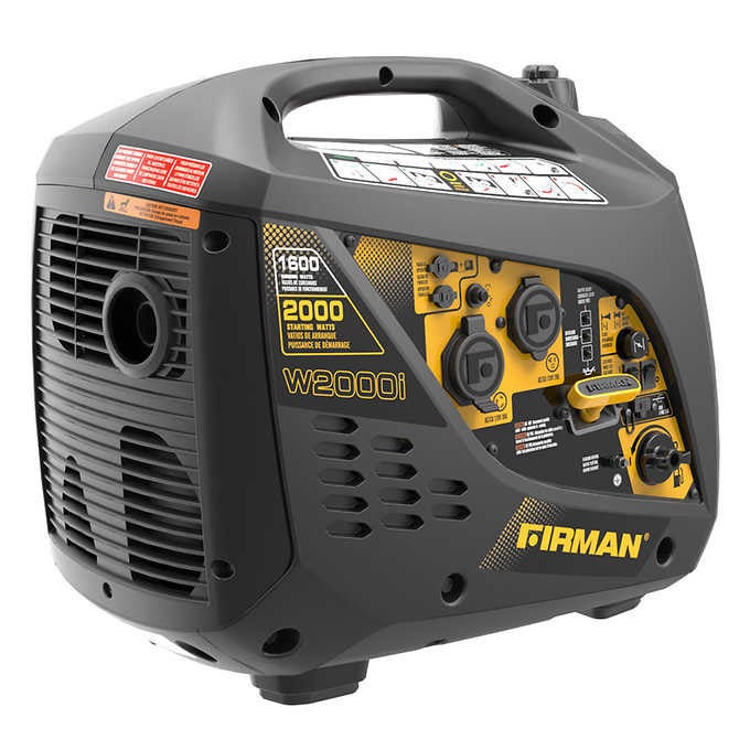[Costco] Firman 2000/1600W Recoil Start Portable Inverter Generator