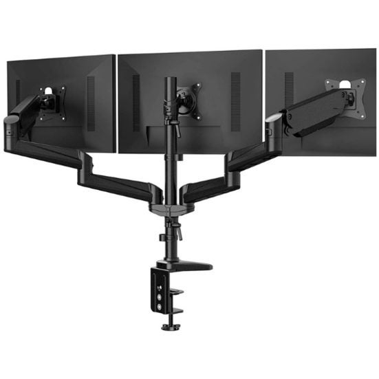 6. Best for Triple Monitors: HuanuoTriple Monitor Stand