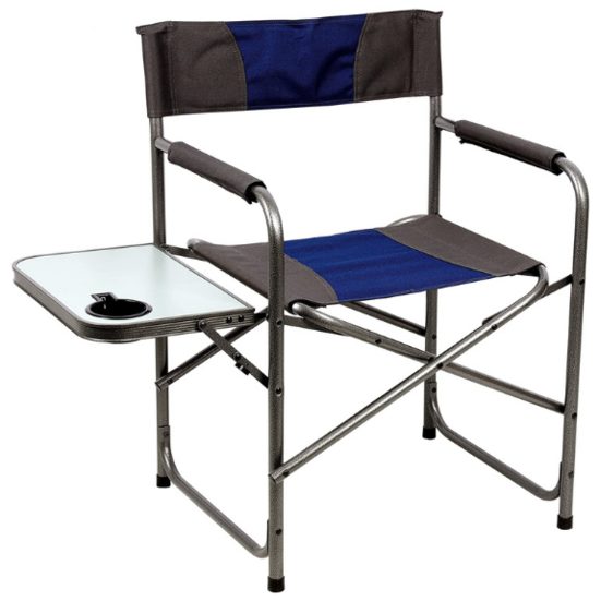 7. Best Versatile: Portal Compact Steel Frame Folding Director's Chair Portable Camping Chair with Side Table