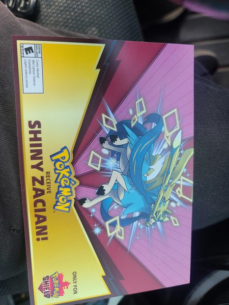 Shiny Zacian and Shiny Zamazenta Serial Code Distribution