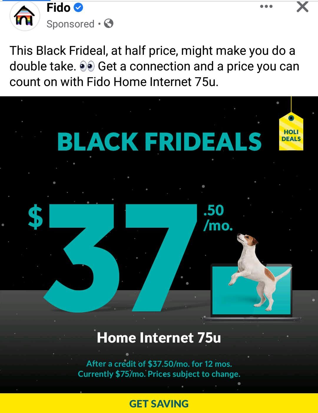 Fido plans black friday sale 2018