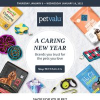Pet Valu - 2 Weeks of Savings - A Caring New Year Flyer