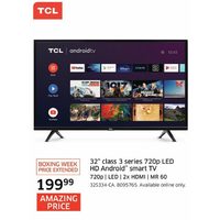 TCL 32" Class 3 Series 720P LED HD Android Smart TV