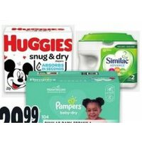 Similac Baby Formula, Pampers or Huggies Baby Diapers
