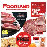 Foodland - Weekly Savings - Buy 1, Get 1 Free Event Flyer