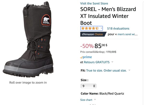 Sorel men's blizzard xt insulated hot sale winter boots