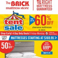 The Brick - Mattress Store - Tent Sale Flyer