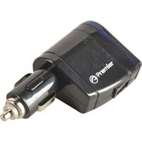 12V Vehicle Power Outlet-To-USB Adapter