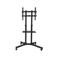 32 to 65 In Tv Trolley Cart Mount With Adjustable Shelf