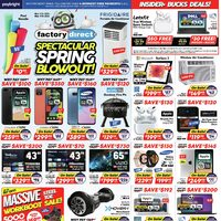Factory Direct - Weekly Deals - Spectacular Spring Blowout Flyer