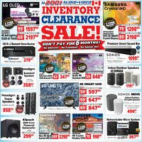 2001 Audio Video - Weekly Deals - Inventory Clearance Sale Flyer