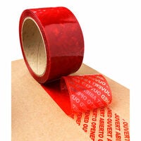 Tamperguard Tamper Evident Security Packing Tape - Red - 50mm W x 50ml