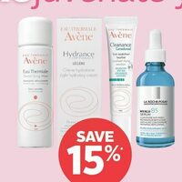 Avene Thermale Water Hydrance or Acne Skin Care or La Roche-Posay Hyalu B5 Skin Care