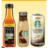 Pure Leaf Iced Tea or Starbucks Beverages