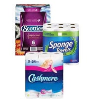 Cashmere Sponge Towels or Scooties Double Triple Multipack 