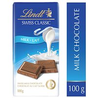 Lindt Swiss Classic or Lindor Chocolate Tablet 