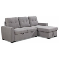 Solis Grey 2-Pc. Carter Storage Sectional