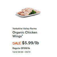Yorkshire Valley Farms Organic Chicken Wings
