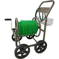 Fabuland 4-Wheel Steel Garden Hose Reel Cart