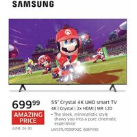 Samsung 55" Crystal 4k UHD Smart TV