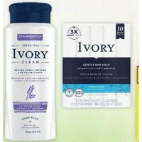 Ivory Bar Soap or Body Wash