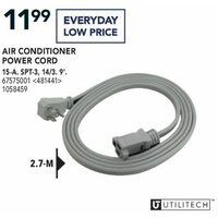 Utilitech Air Conditioner Power Cord