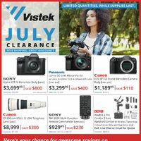 Vistek - July Clearance Sale Flyer
