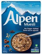 Alpen Muesli No Sugar Added, 650 g ** $3.33 or 5/$15.88 **